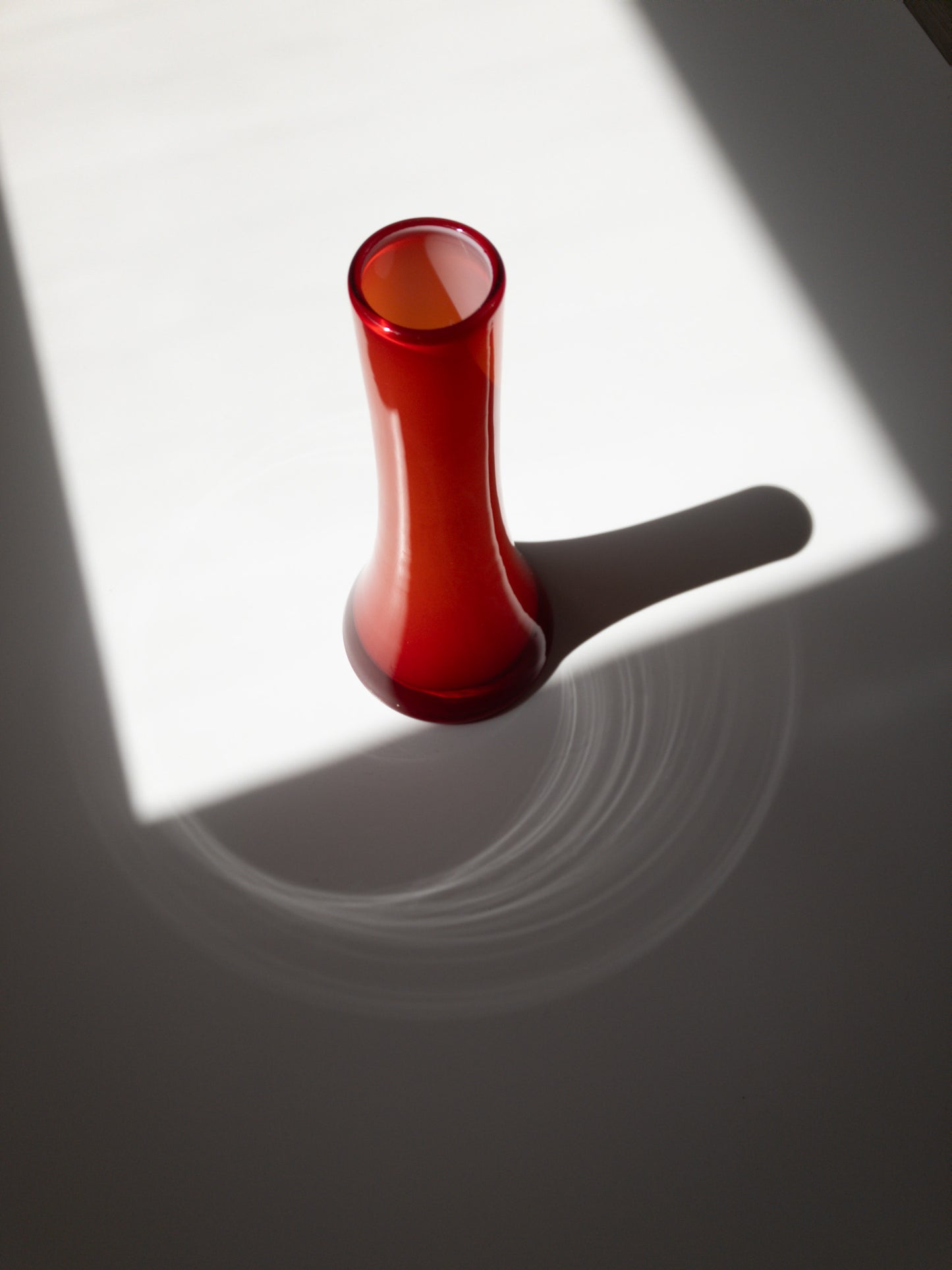 上部から反射光を写した写真