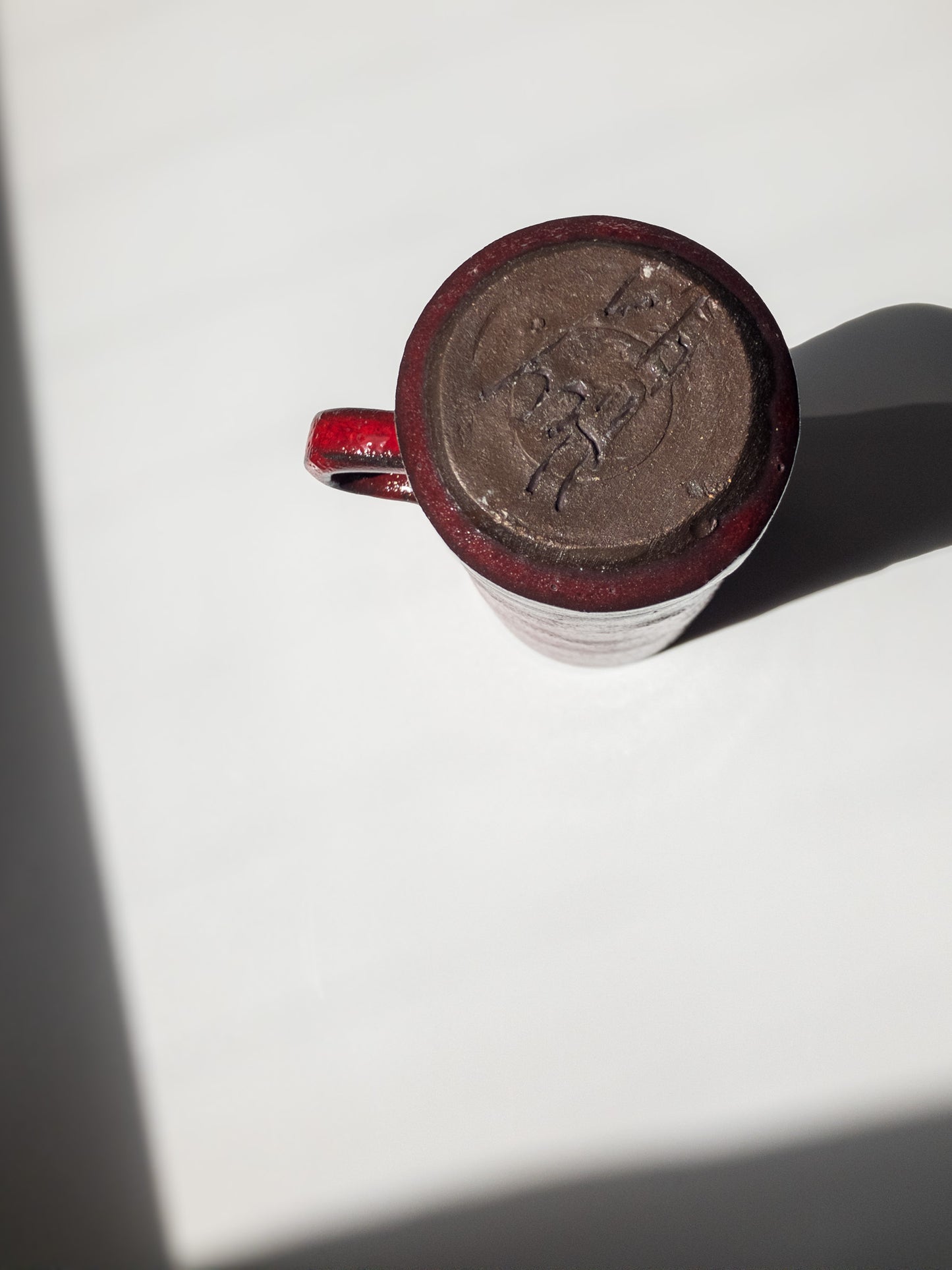 底部分を上部から写した写真