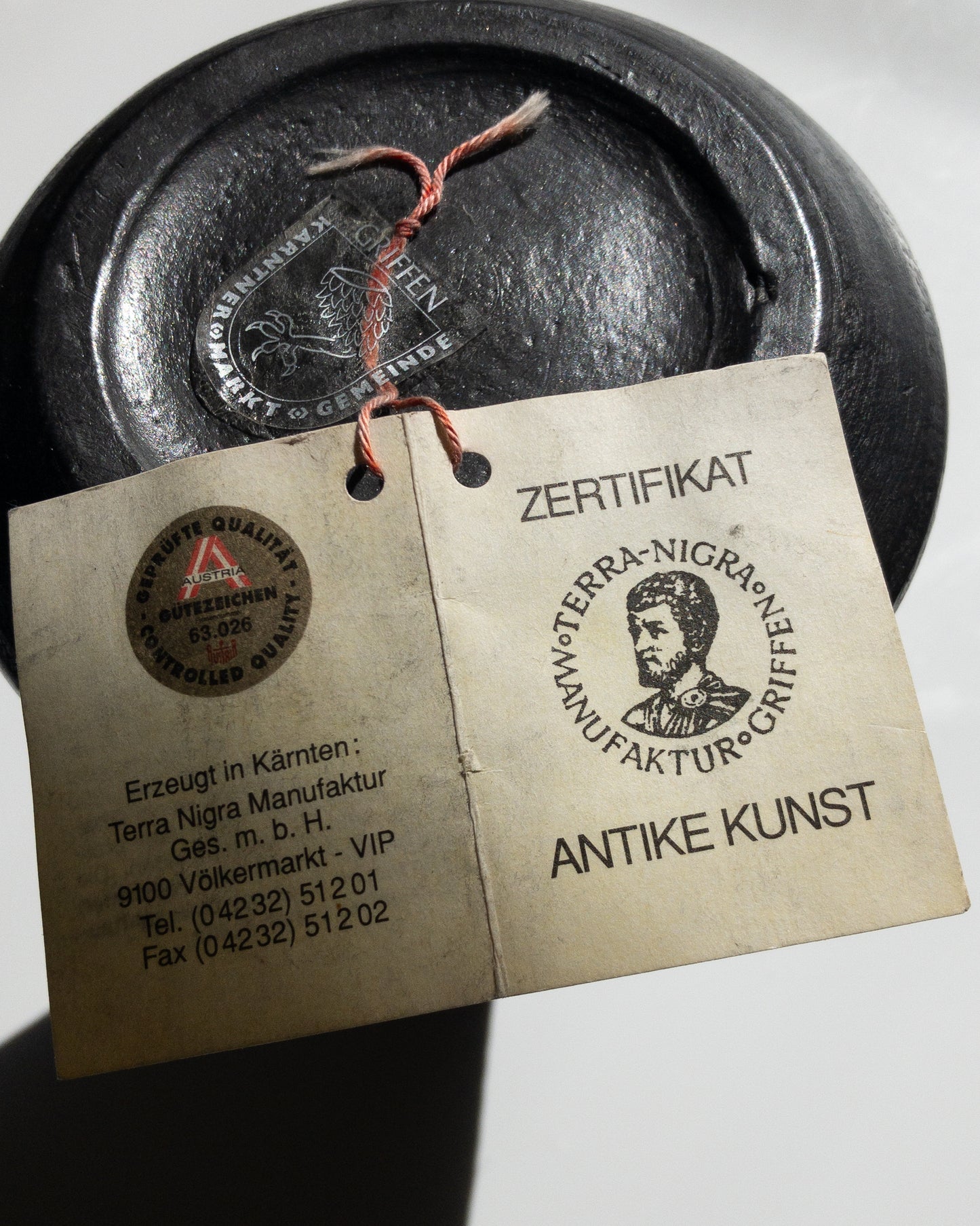 Austrian Terra Nigra vase