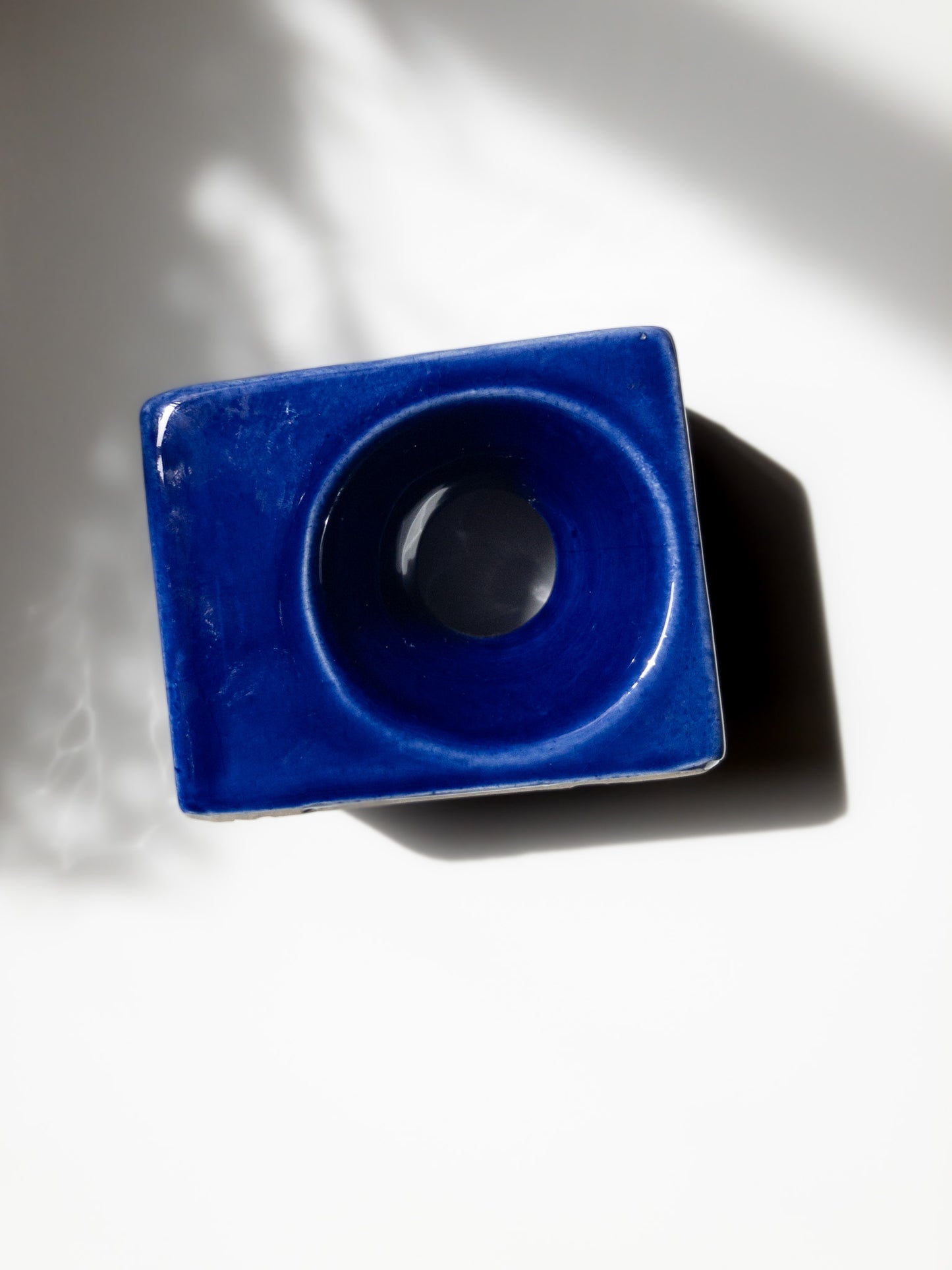 Afina Rijnsburg Cubist Style Blue Vase