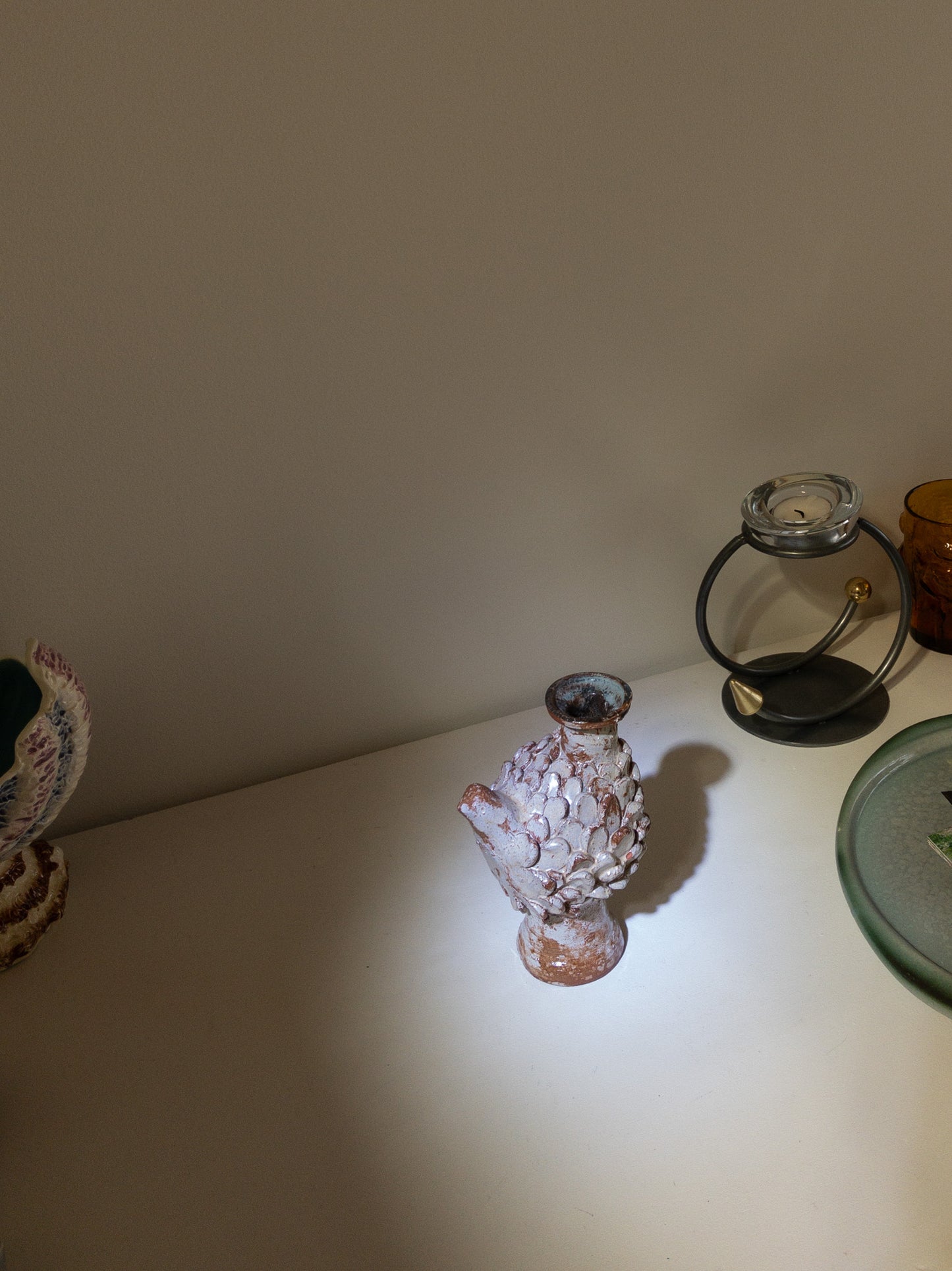 Ceramic Bird Bud Vase