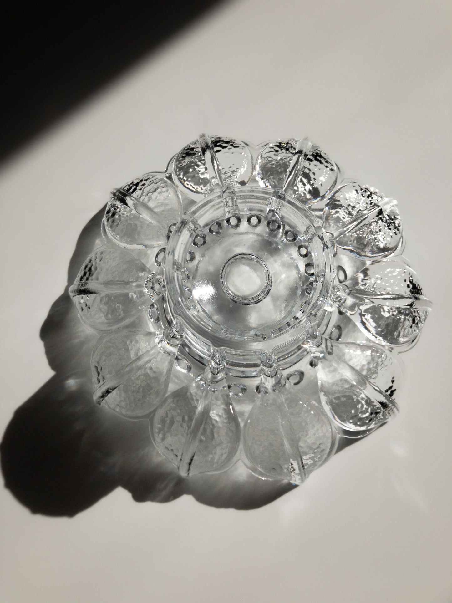 Sea Glasbruk flower candle holder