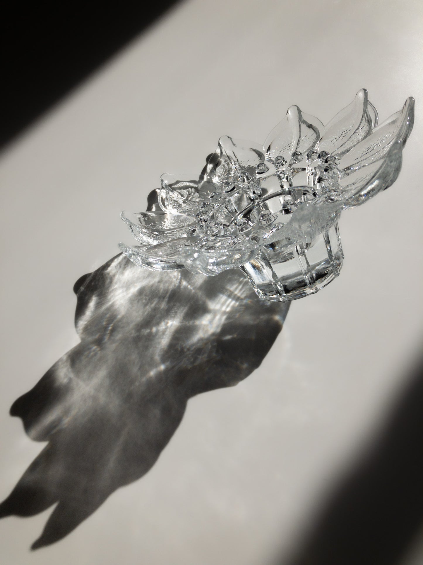 Sea Glasbruk flower candle holder