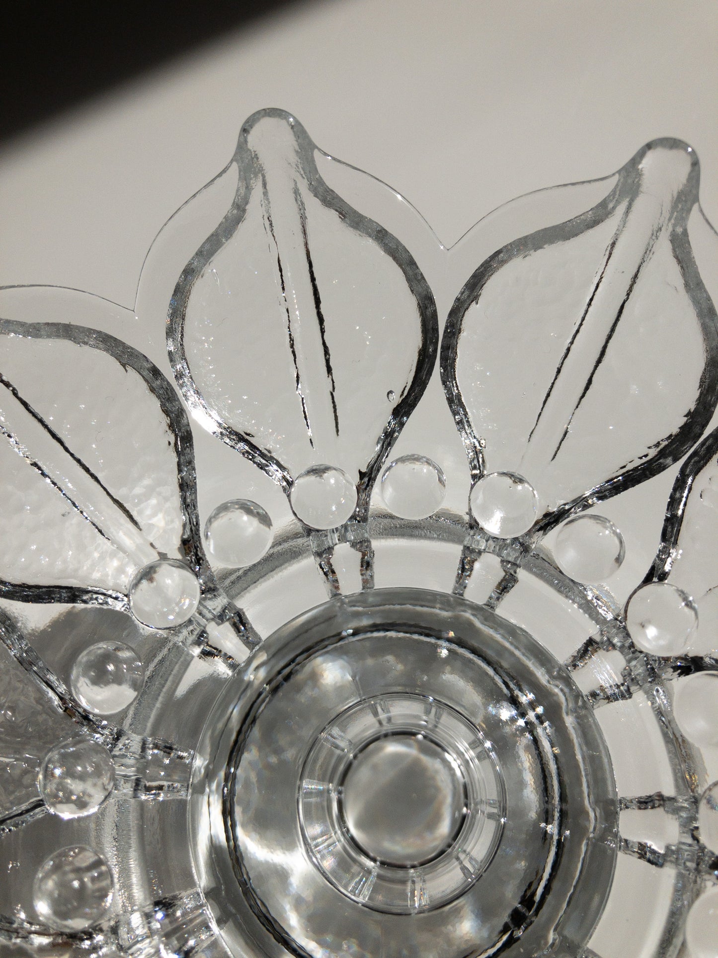 Sea Glasbruk flower candle holder