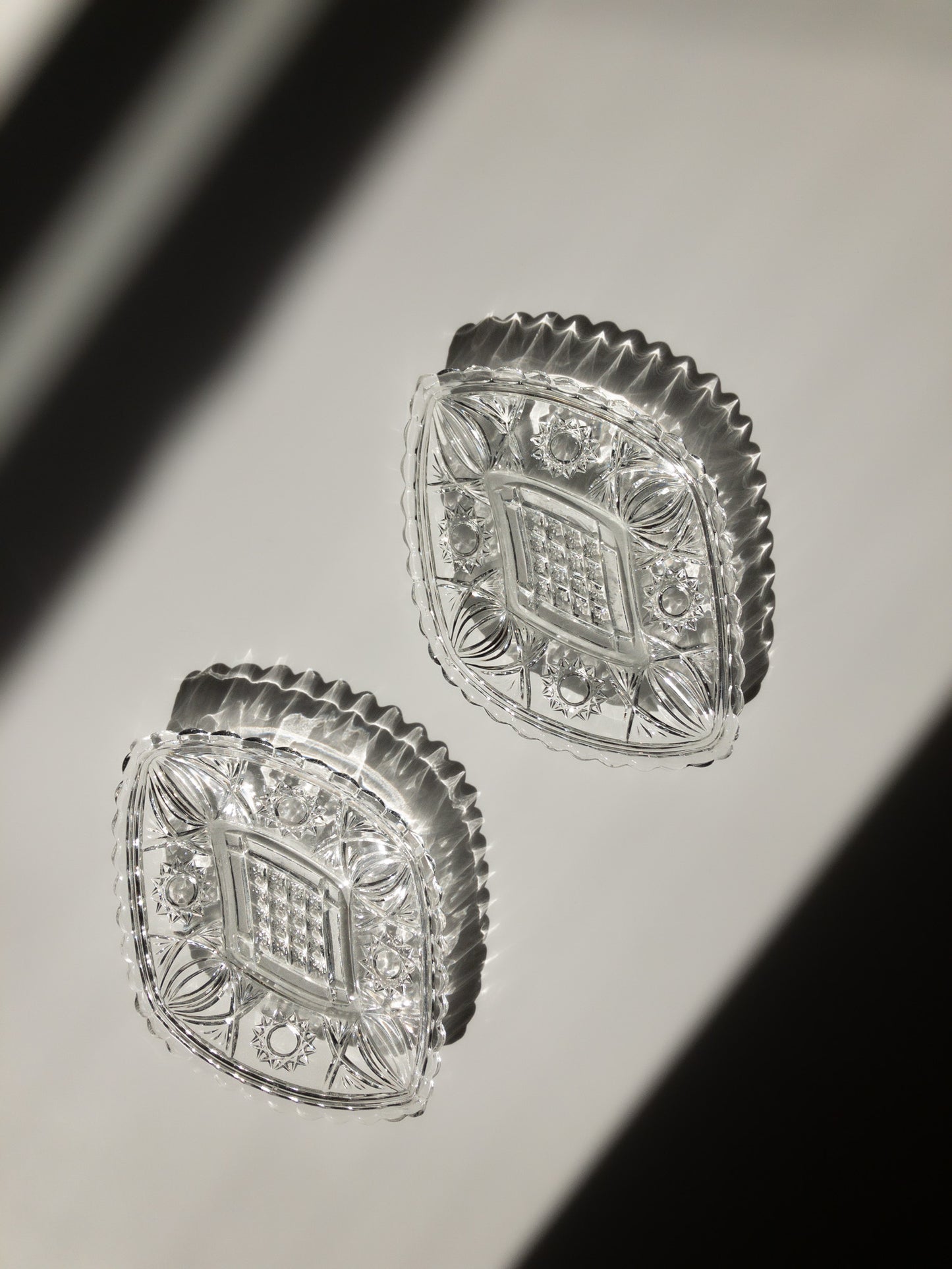 Ząbkowice glass dish set of two