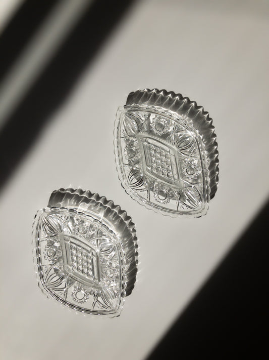 Ząbkowice glass dish set of two