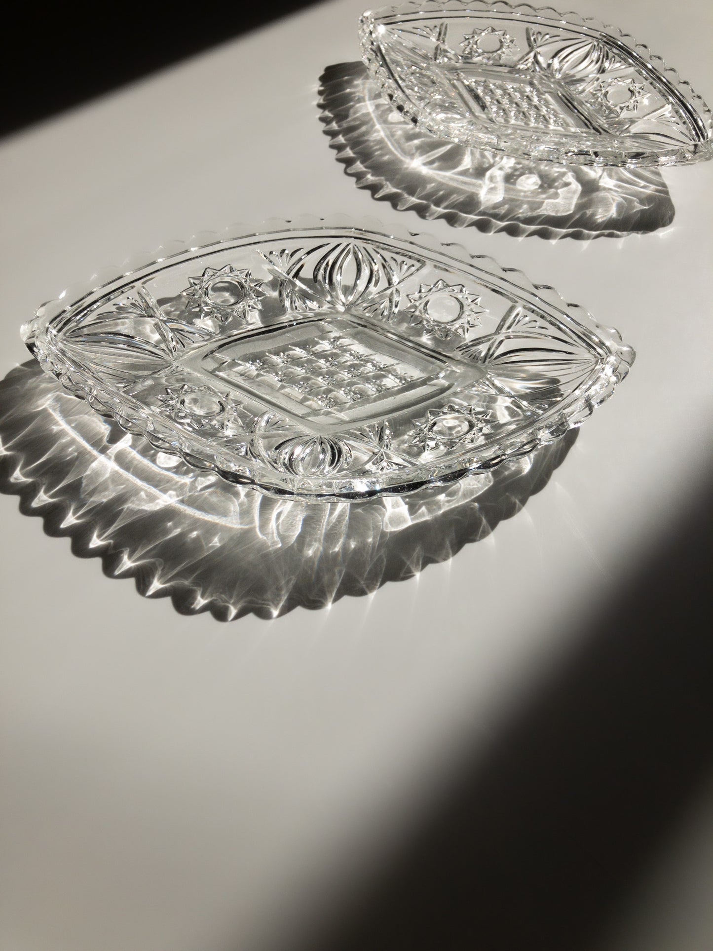 Ząbkowice glass dish set of two