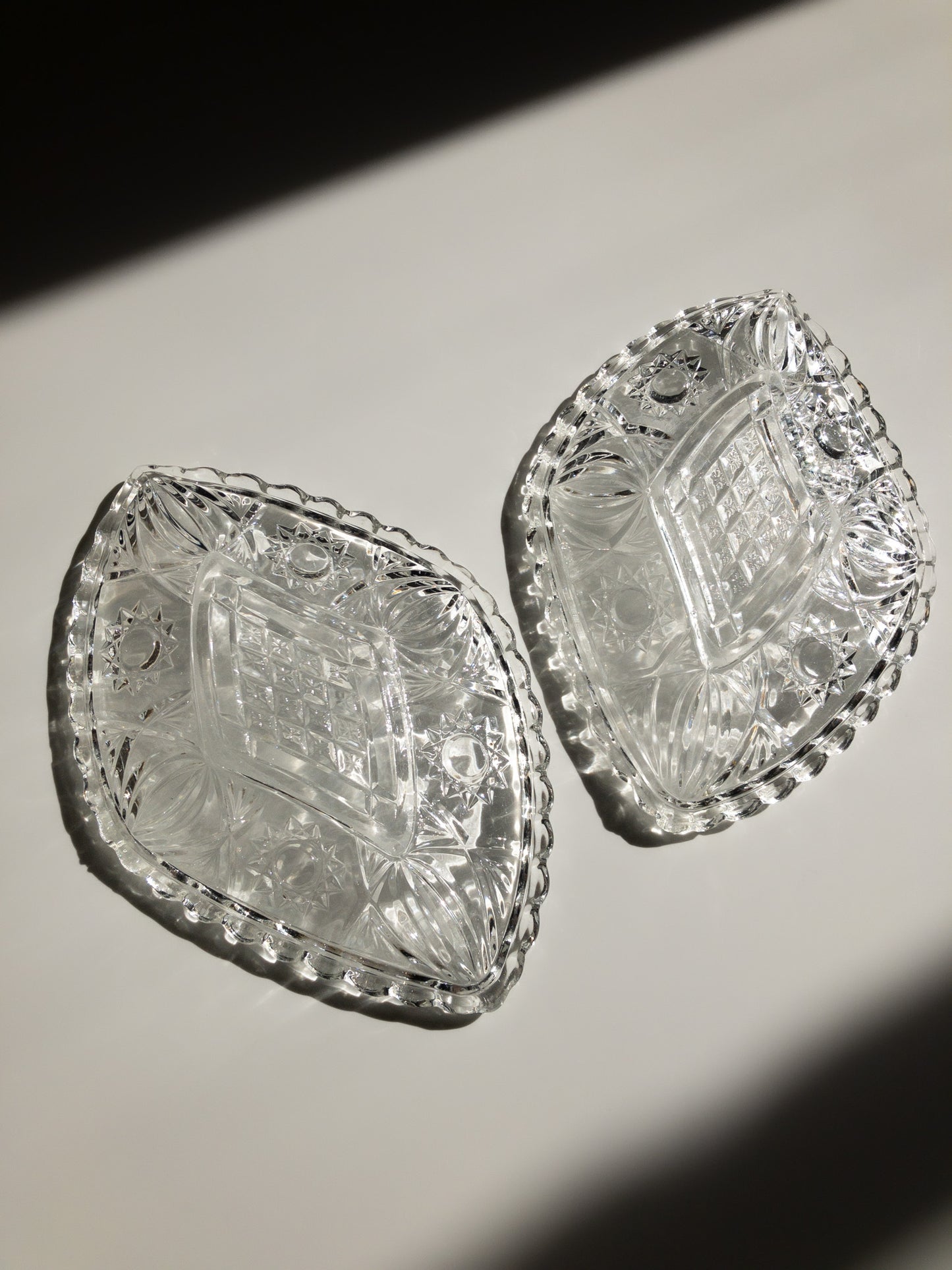 Ząbkowice glass dish set of two