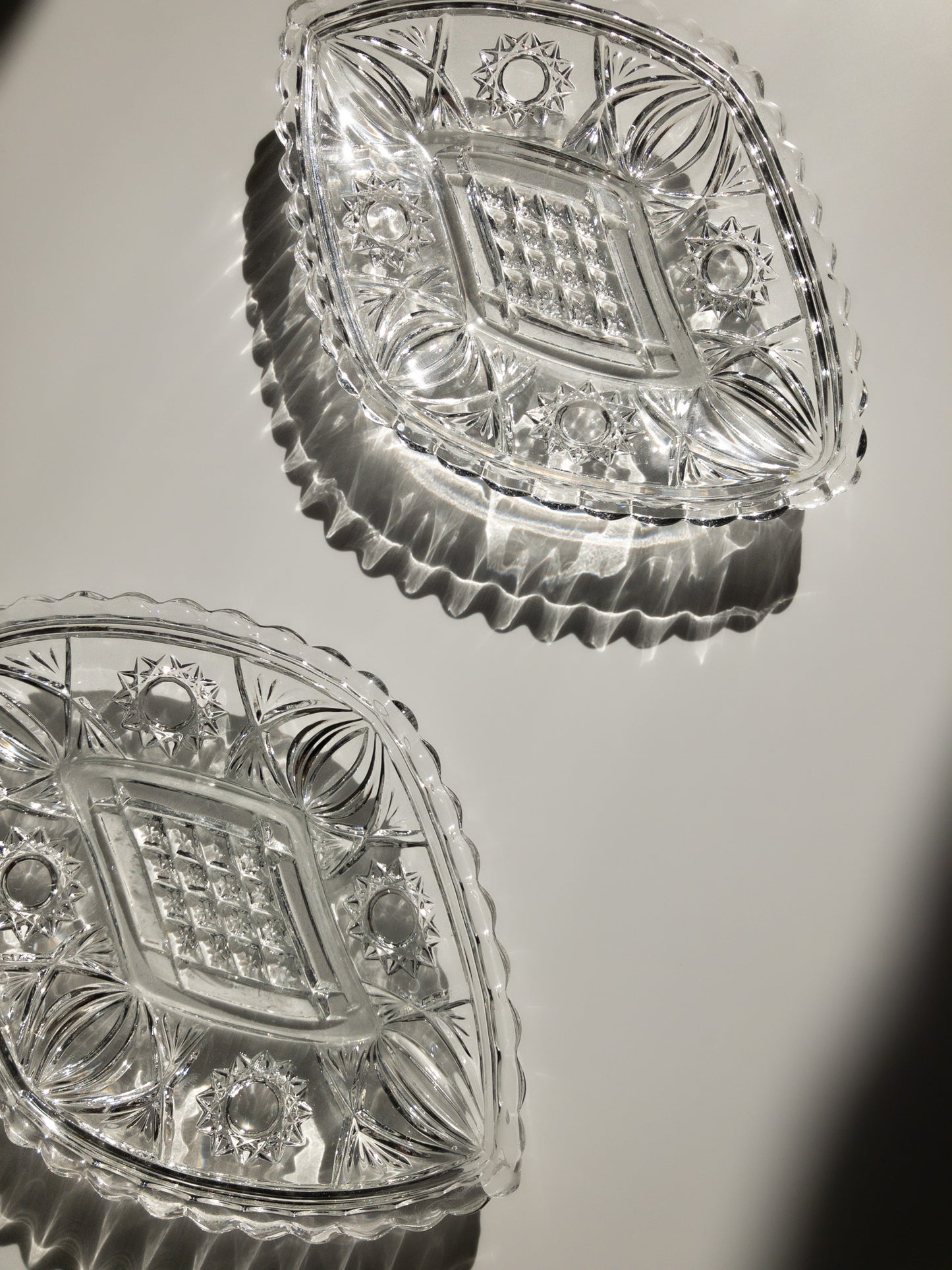 Ząbkowice glass dish set of two