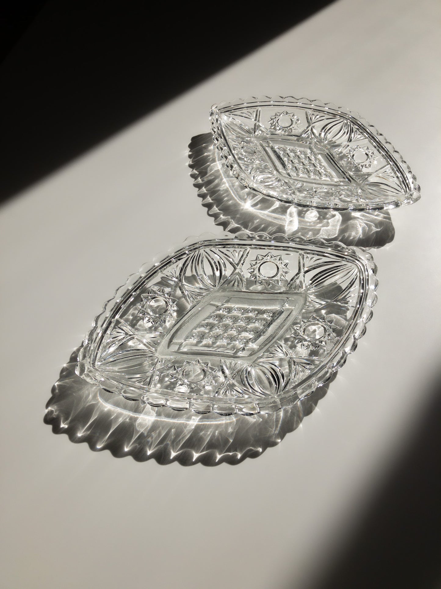 Ząbkowice glass dish set of two