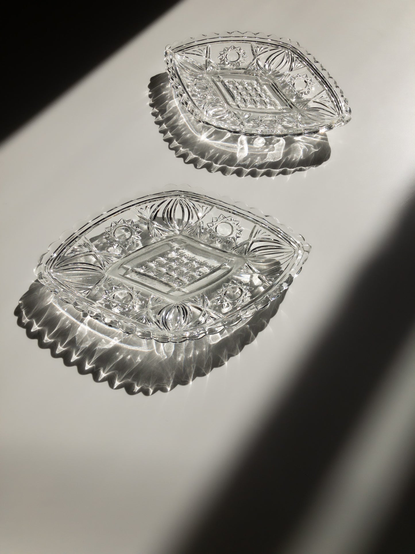 Ząbkowice glass dish set of two