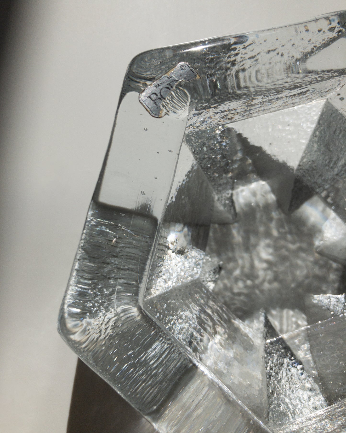 Kosta Boda brutal glass bowl