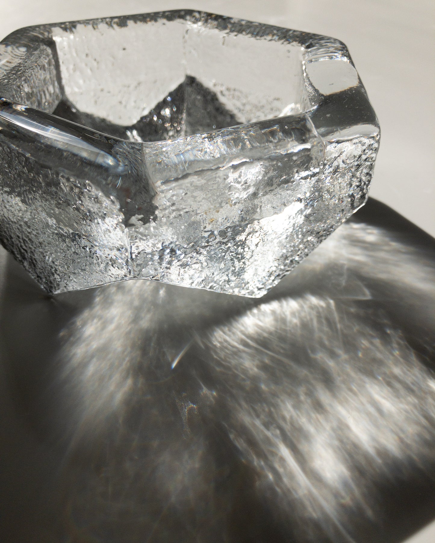 Kosta Boda brutal glass bowl