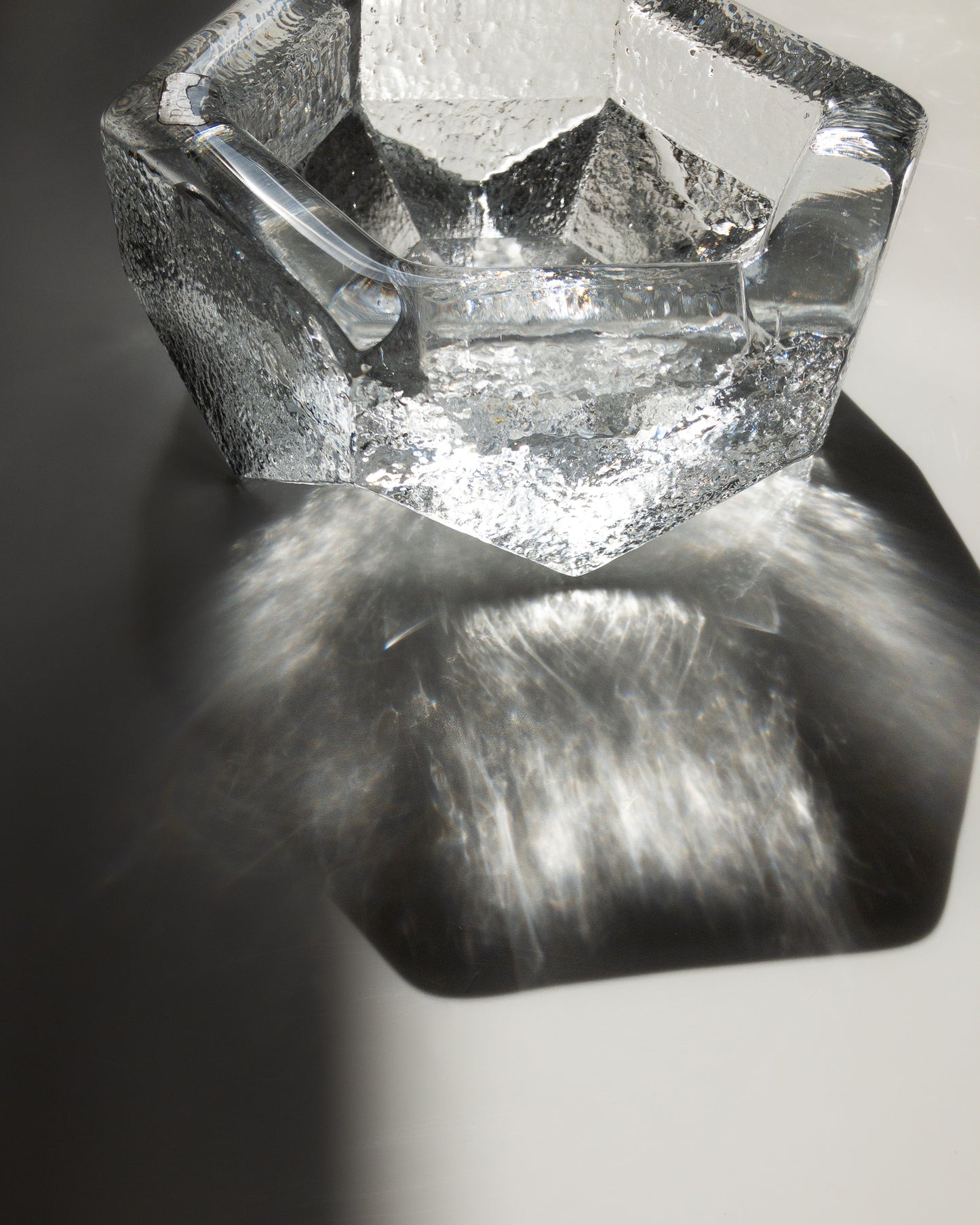 Kosta Boda brutal glass bowl