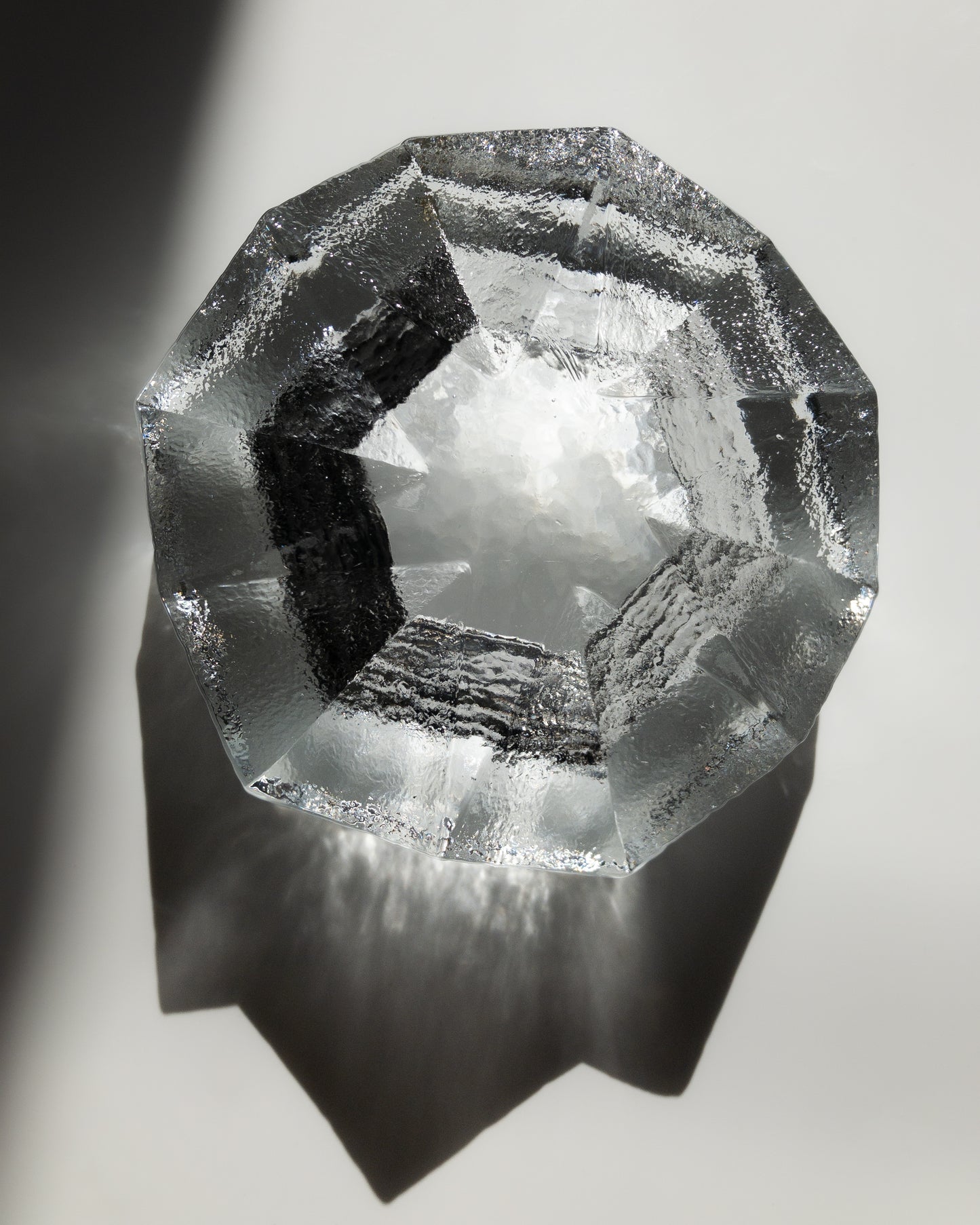 Kosta Boda brutal glass bowl