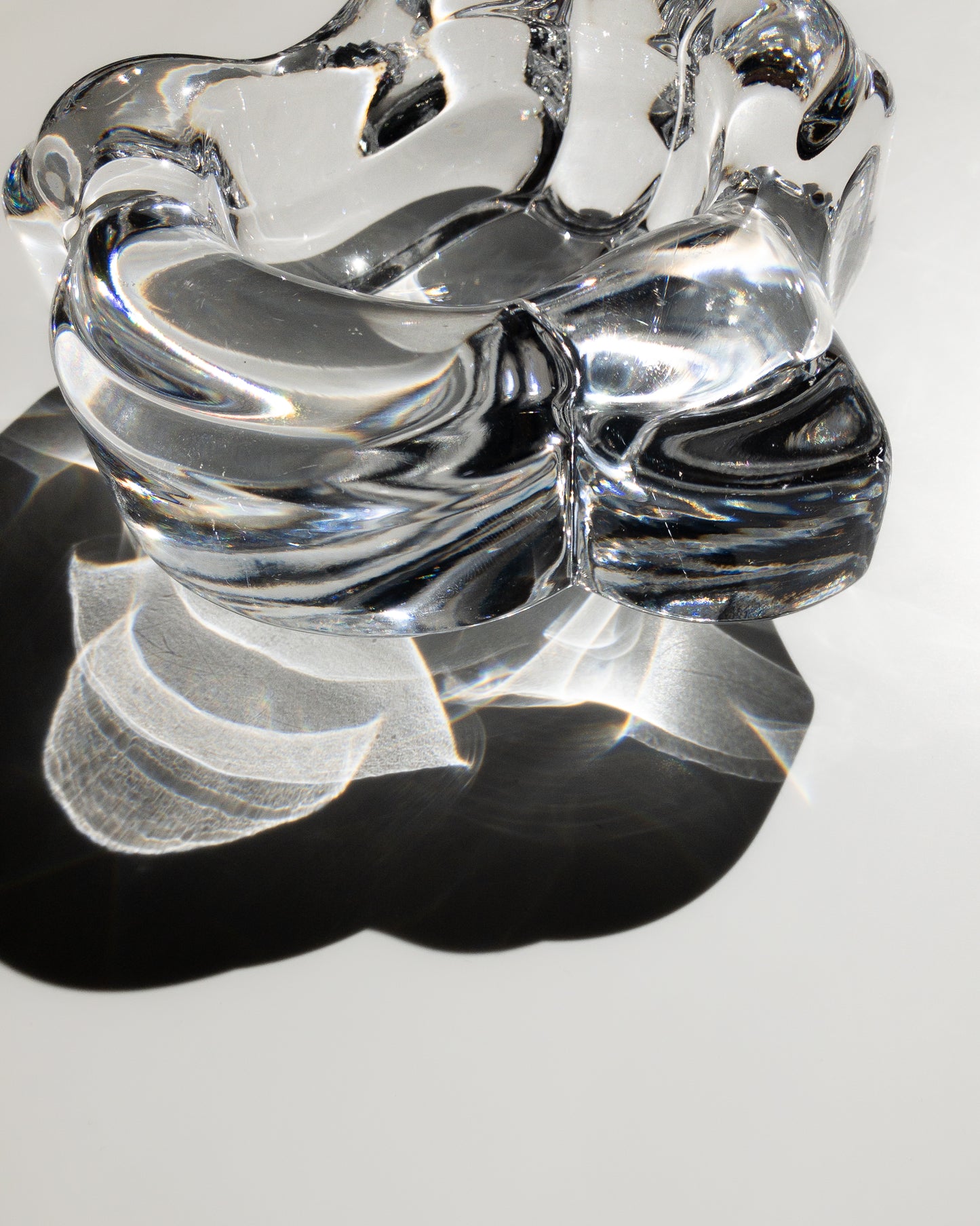 Lars Hellsten Orrefors glass tray