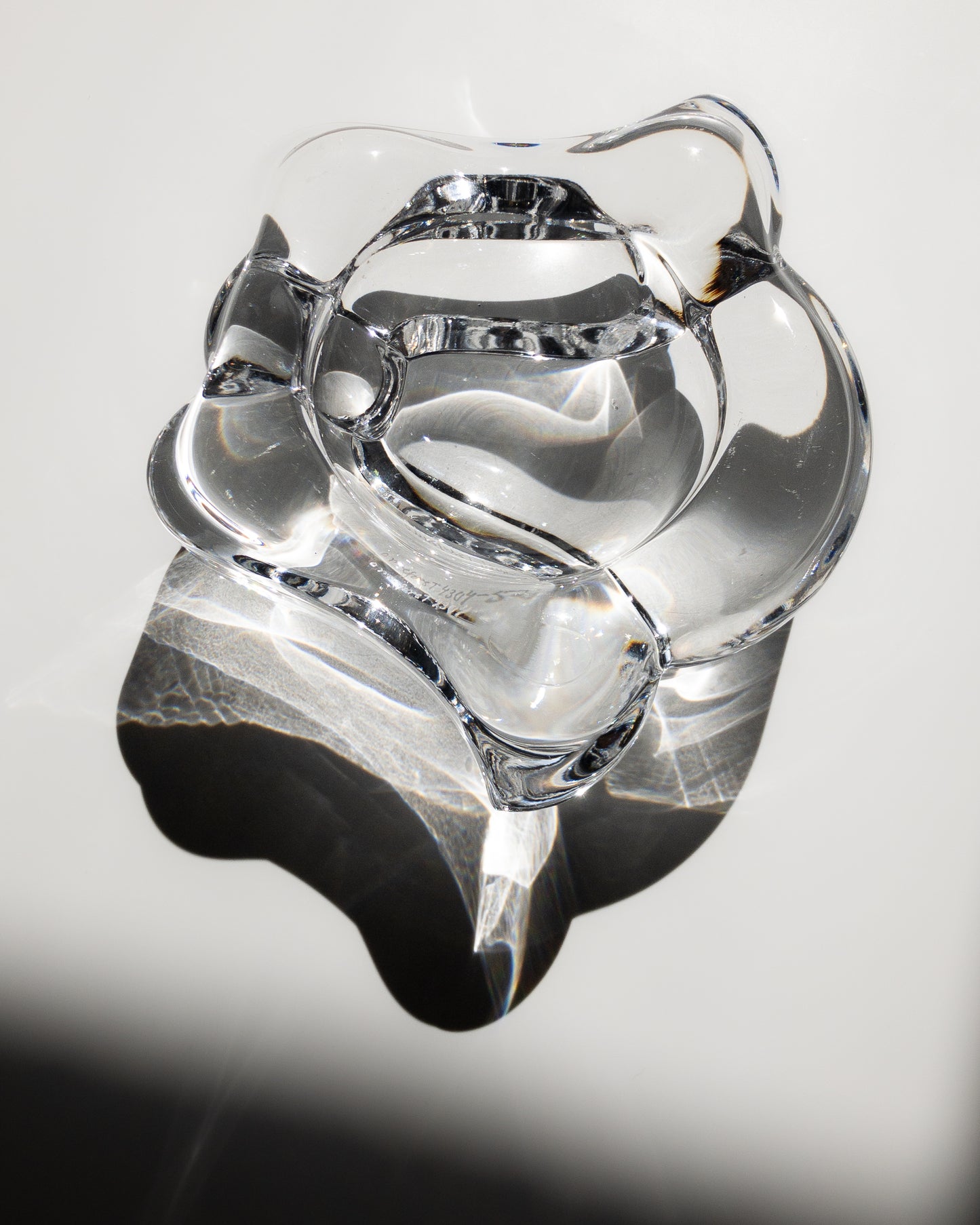 Lars Hellsten Orrefors glass tray