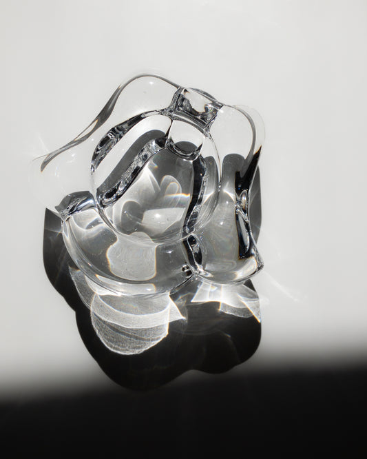 Lars Hellsten Orrefors glass tray