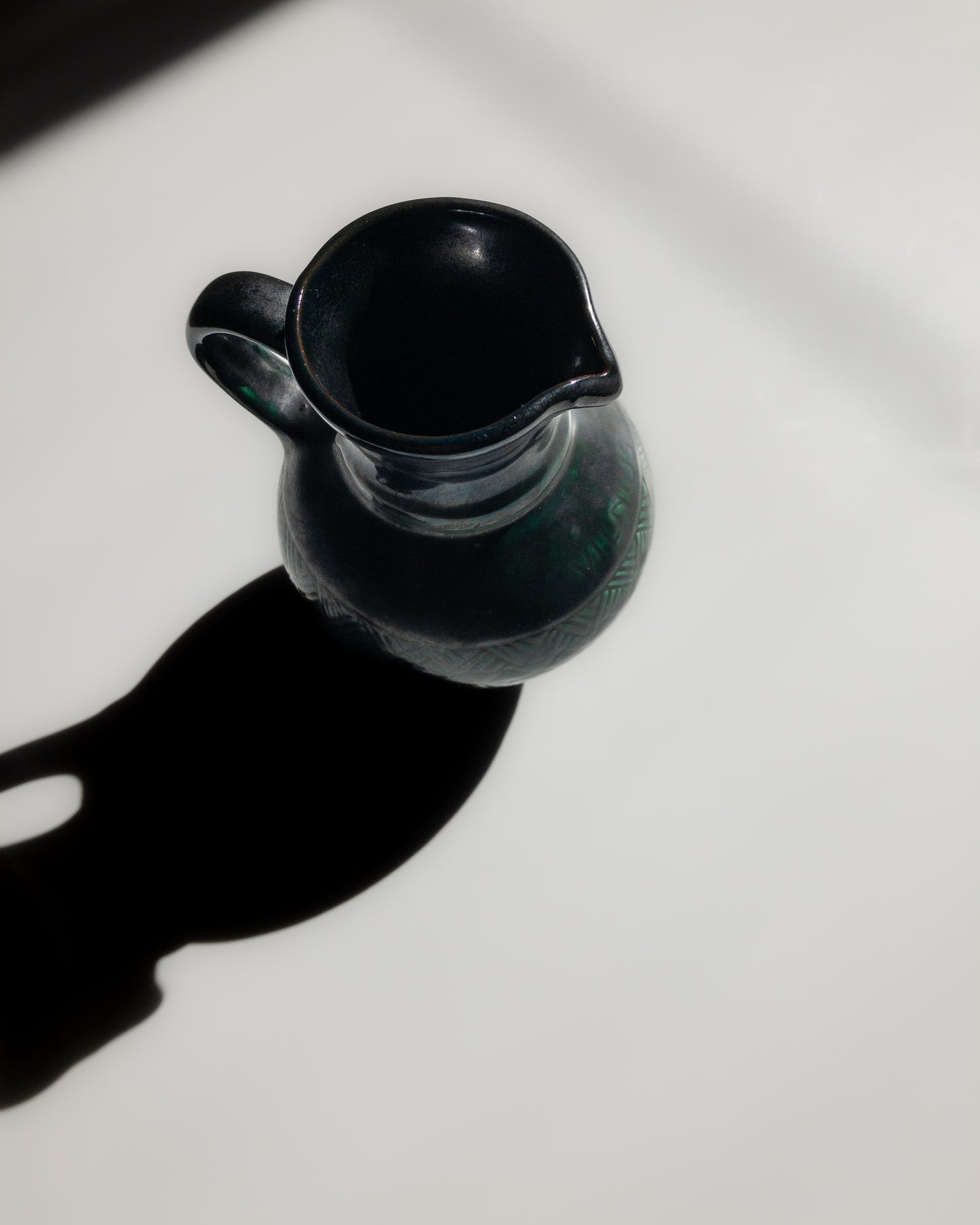 Lithuanian black and green vase
