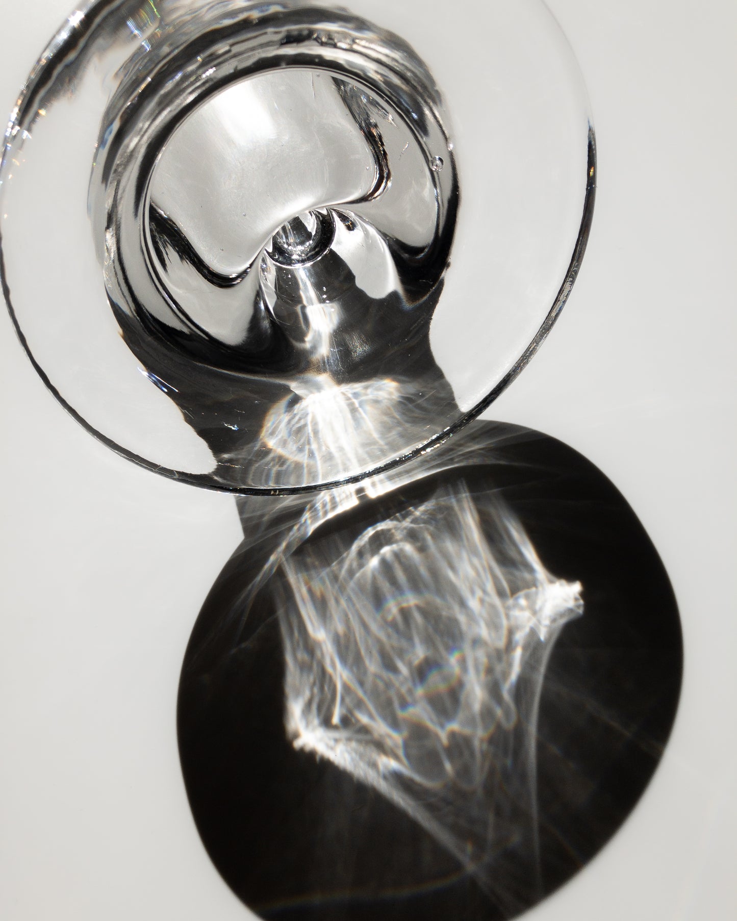 Scandinavian mushroom glass candle holder