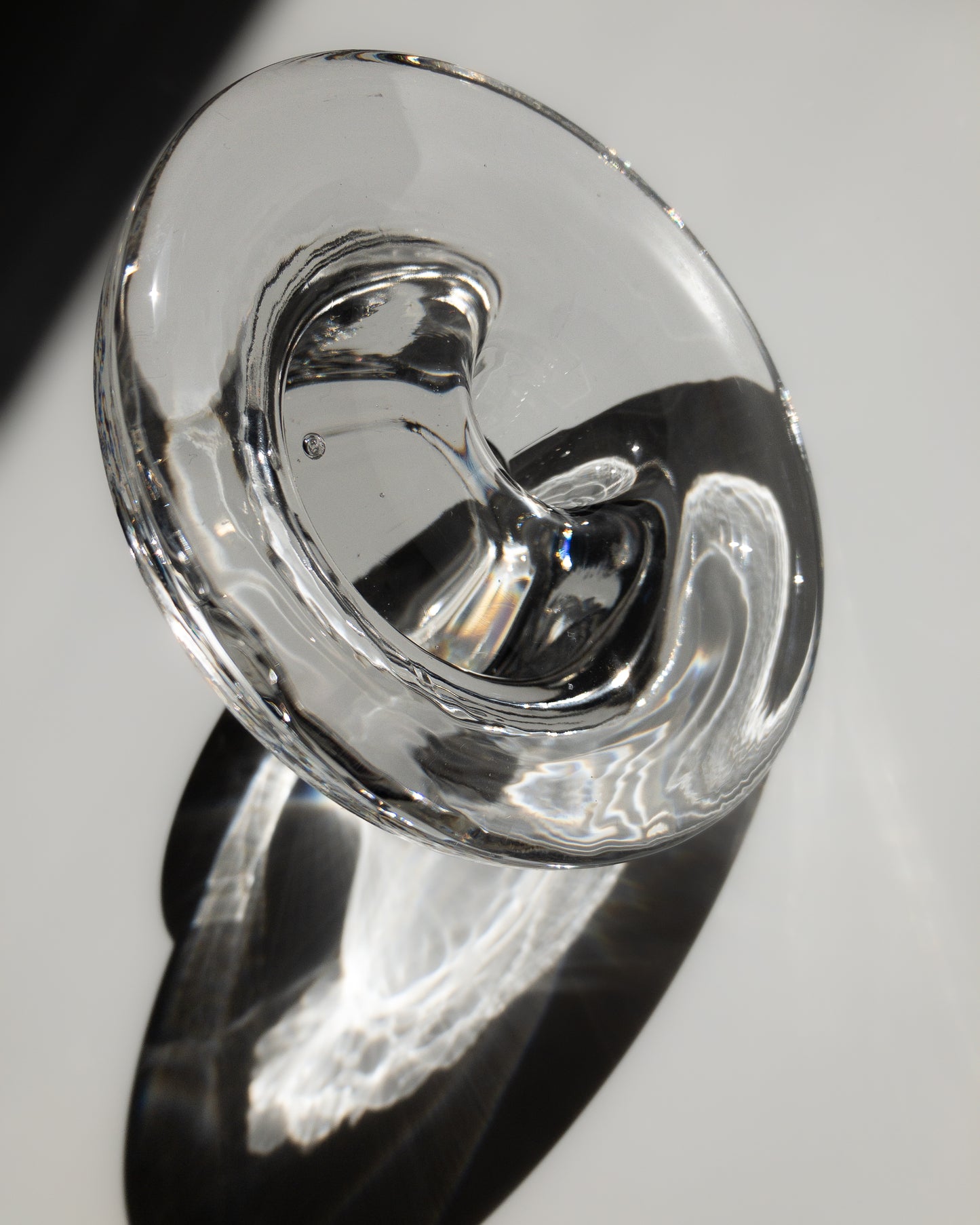 Scandinavian mushroom glass candle holder
