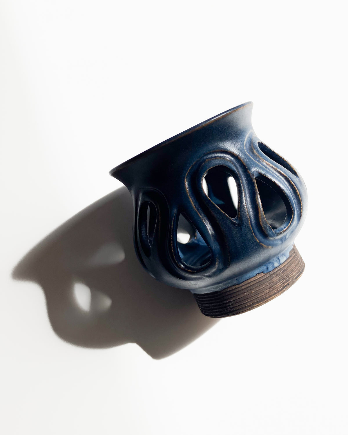 Blue Teardrop Tea light Holder