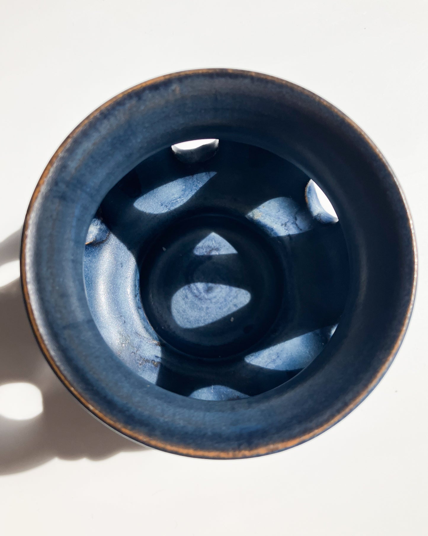 Blue Teardrop Tea light Holder
