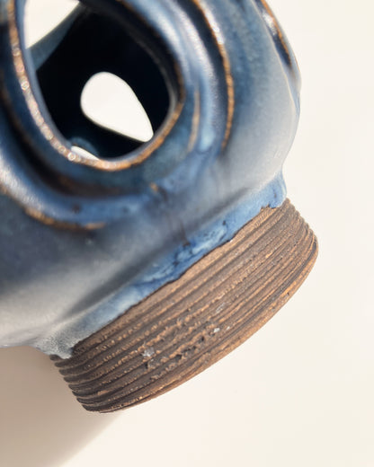 Blue Teardrop Tea light Holder
