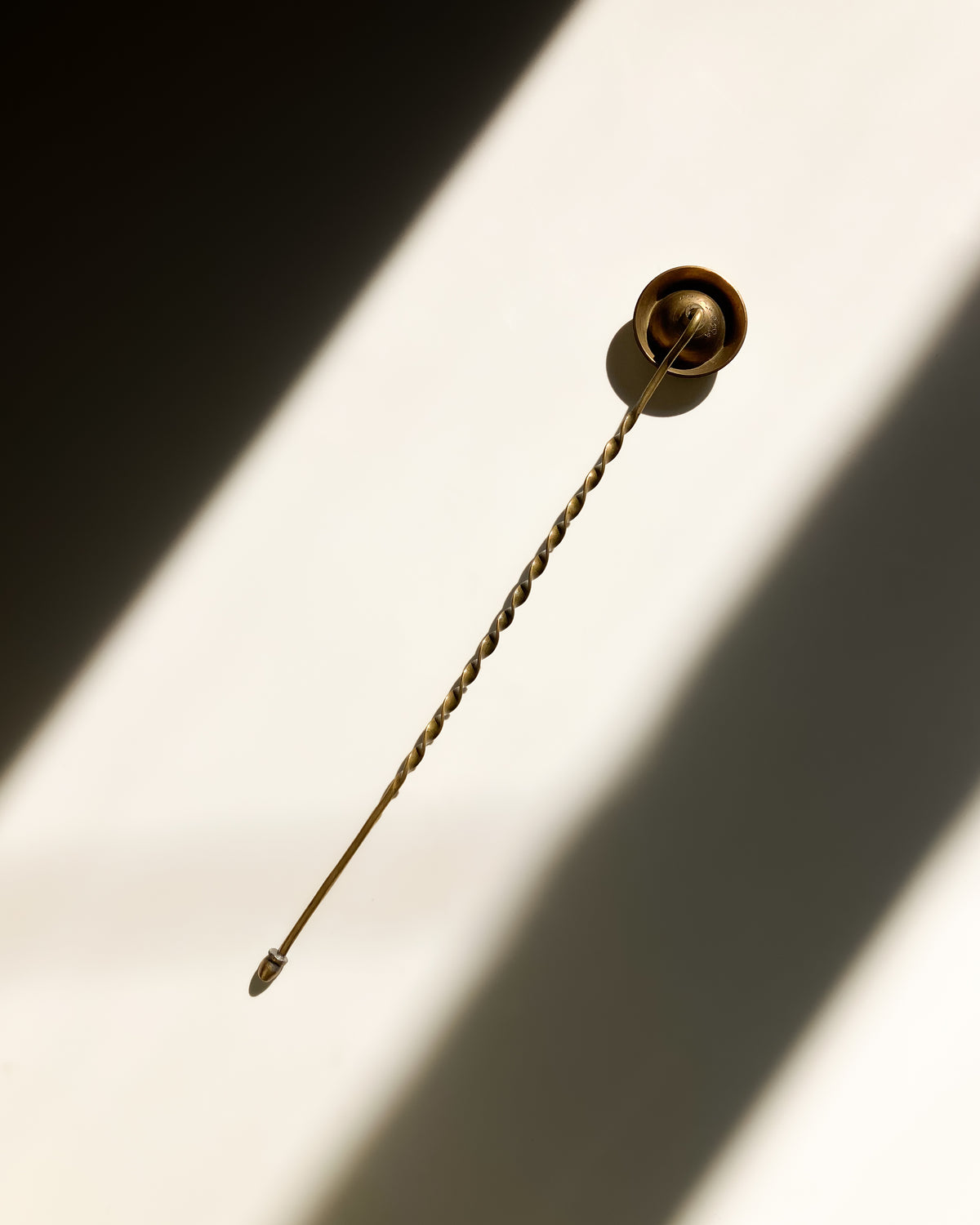 Chinese hat brass candle snuffer