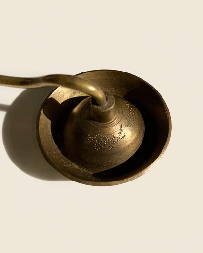 Chinese hat brass candle snuffer