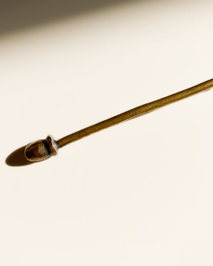 Chinese hat brass candle snuffer