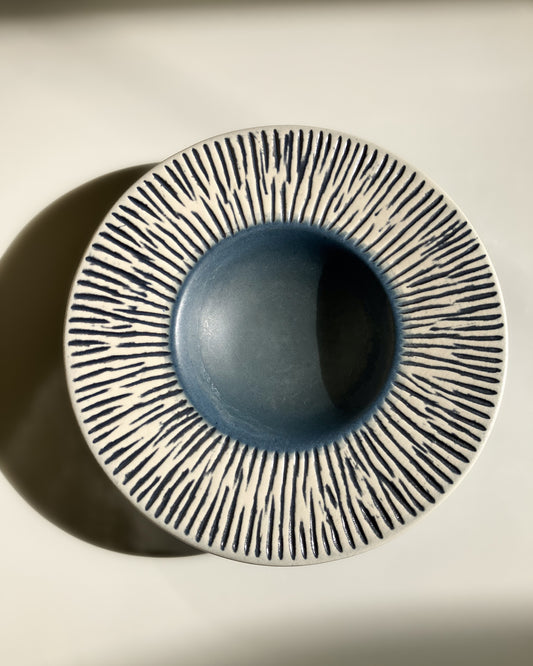 Mørkøv Fanny Gadsted blue plate