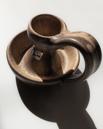 Silberdistel brown candleholder