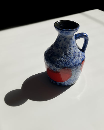 Strehla 999 blue and red vase