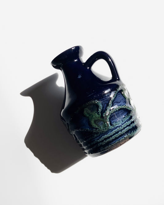 Strehla 999 dark blue and green vase