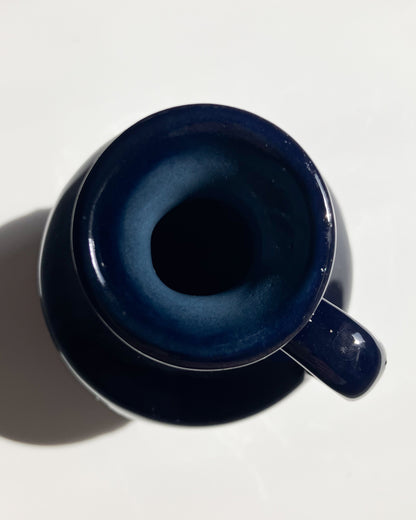 Strehla 999 dark blue and green vase
