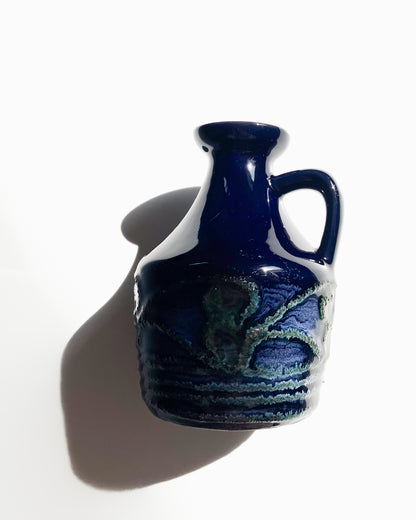 Strehla 999 dark blue and green vase
