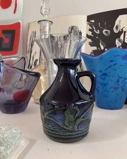 Strehla 999 dark blue and green vase