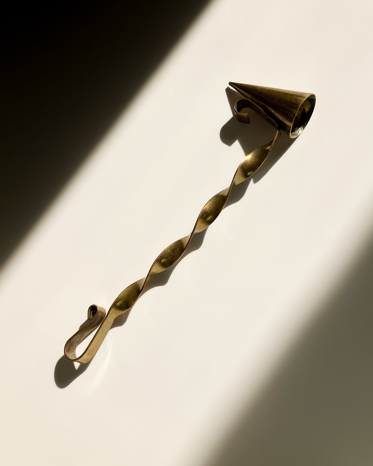 Swedish brass candle snuffer