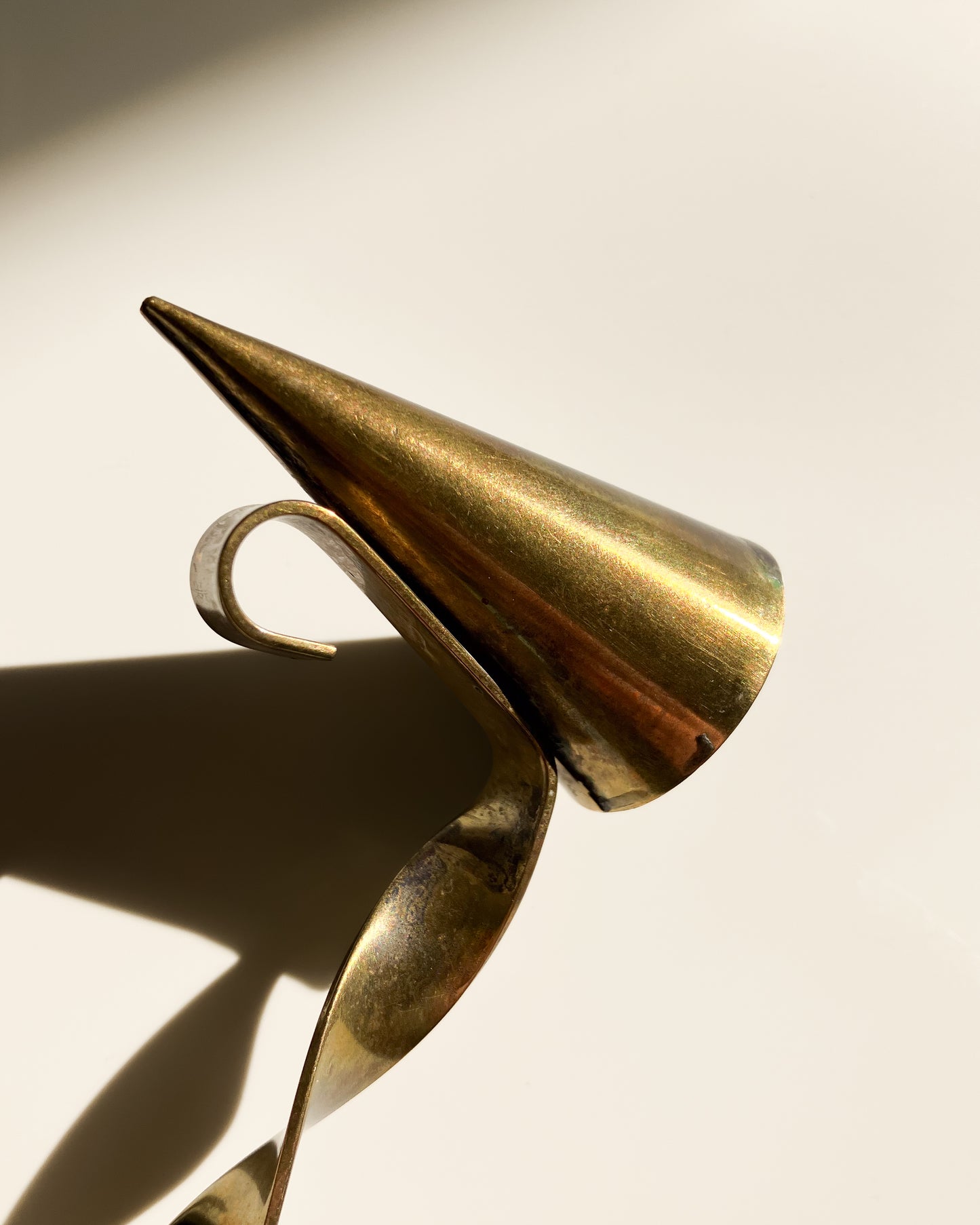 Swedish brass candle snuffer