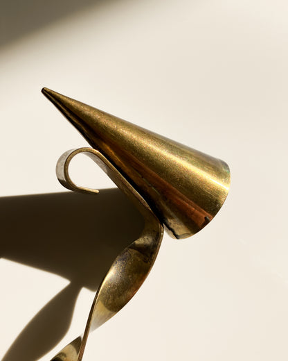 Swedish brass candle snuffer