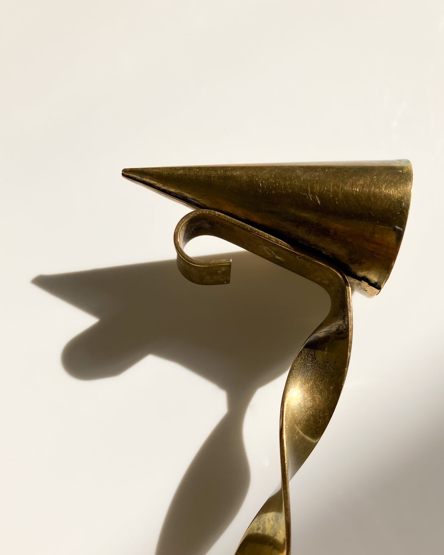 Swedish brass candle snuffer