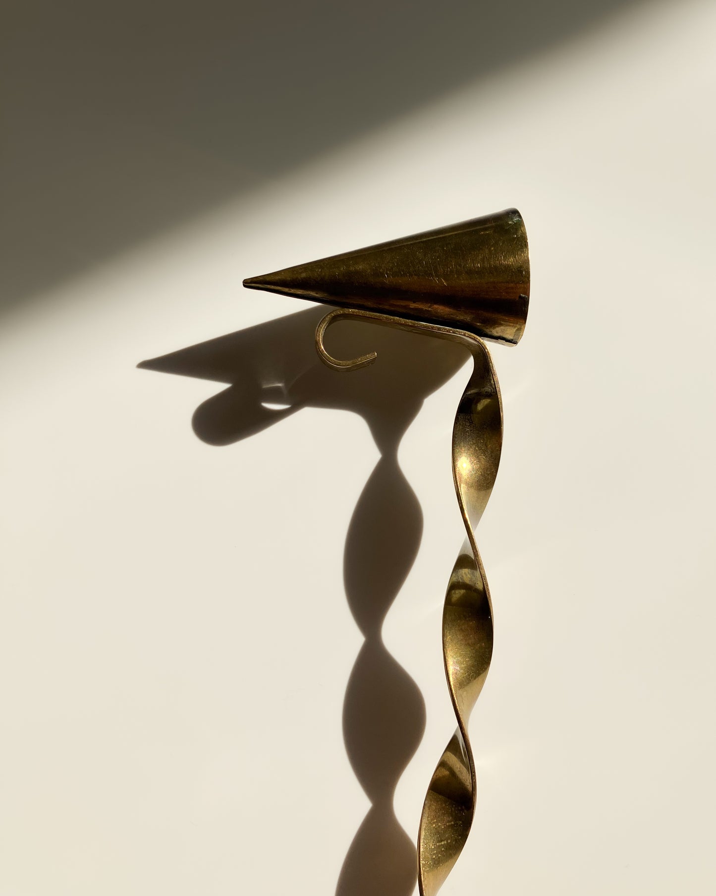 Swedish brass candle snuffer
