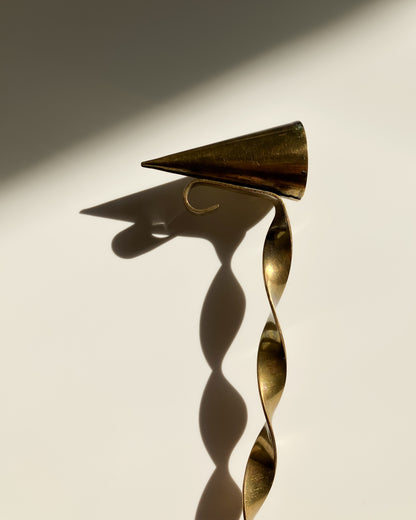 Swedish brass candle snuffer