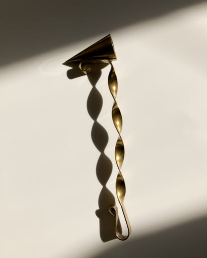 Swedish brass candle snuffer