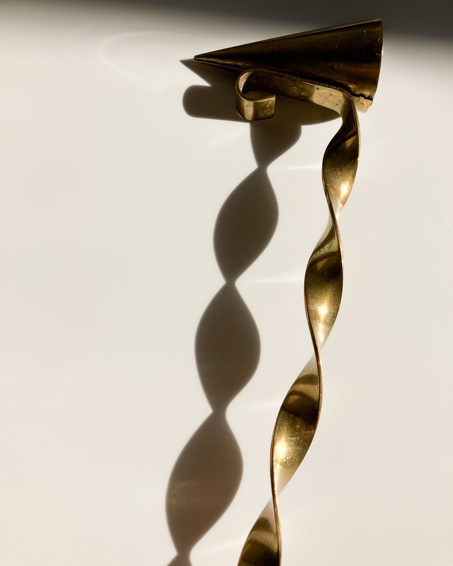 Swedish brass candle snuffer