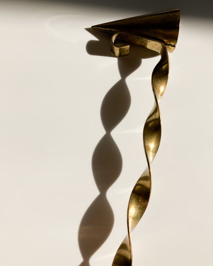 Swedish brass candle snuffer