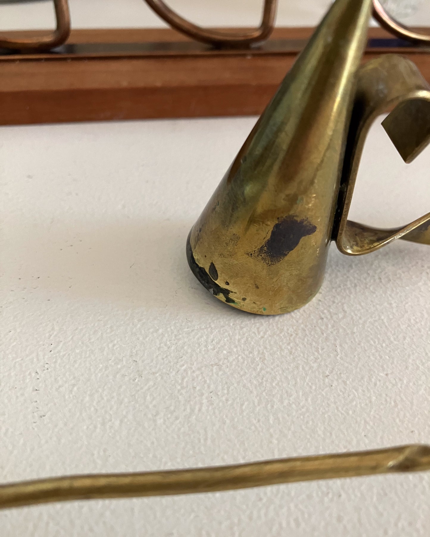Swedish brass candle snuffer