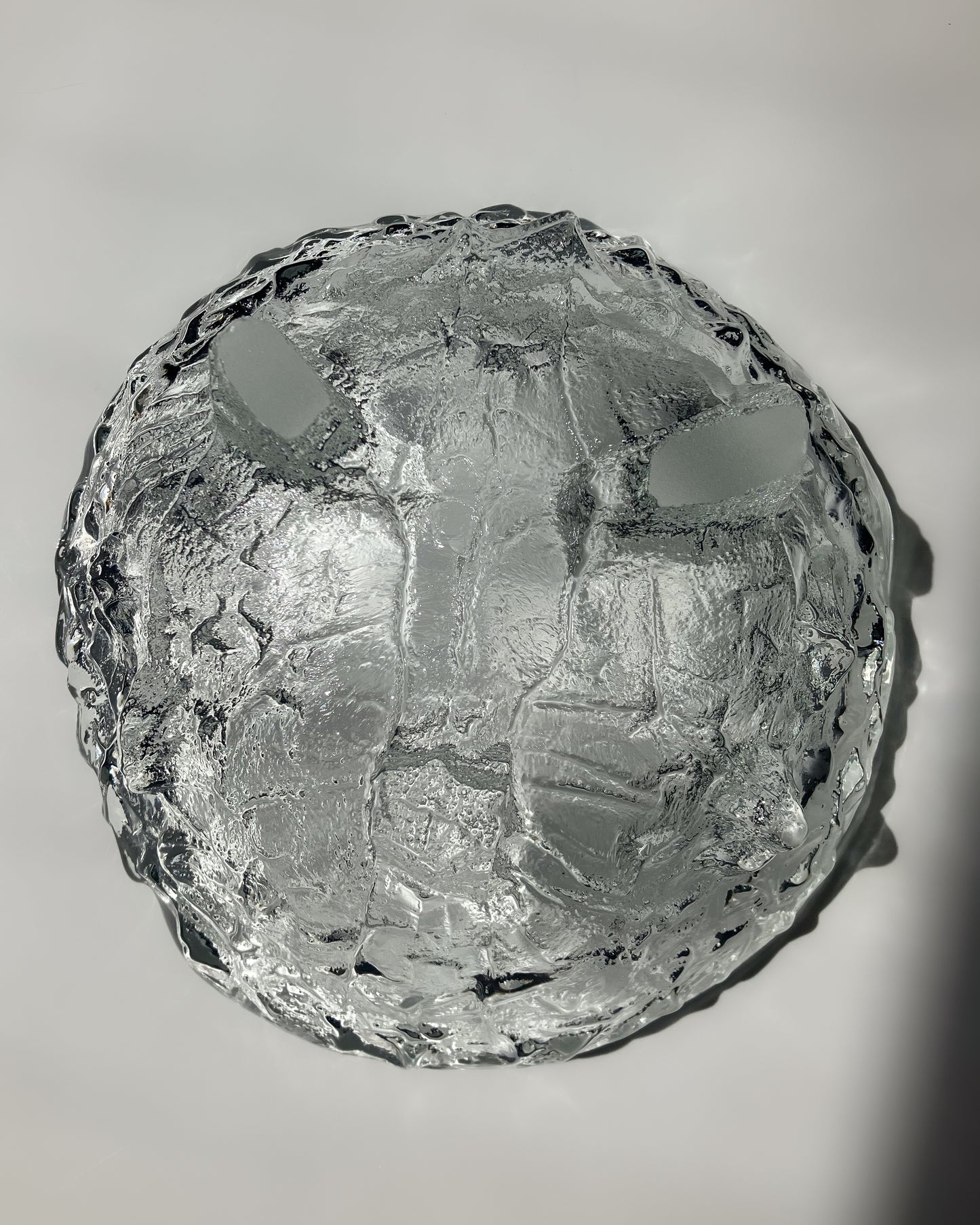 Ice Glass Footed Bowl 底面 – スウェーデン製