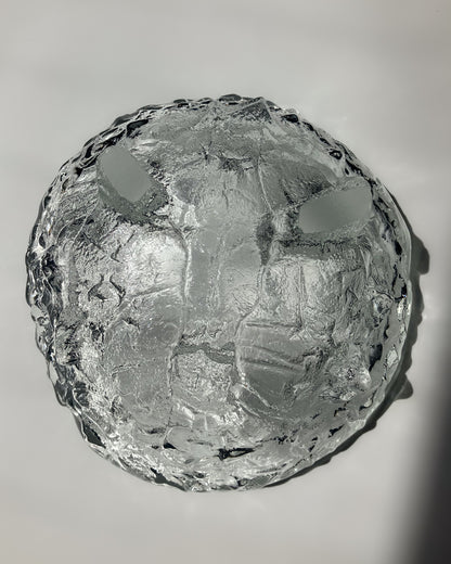 Ice Glass Footed Bowl 底面 – スウェーデン製
